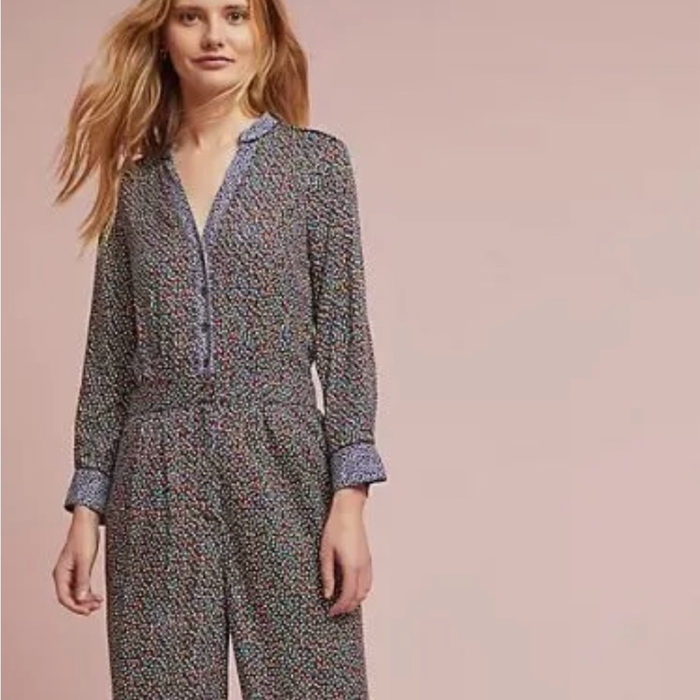 Anthropologie Ett Twa Christene Silken Jumpsuit